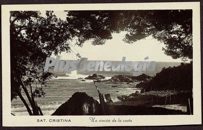 Un rincón de la costa en santa cristina (girona)