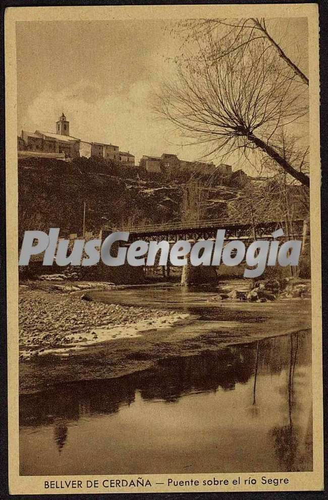Puente sobre el río segre de bellever de cerdana (lleida)