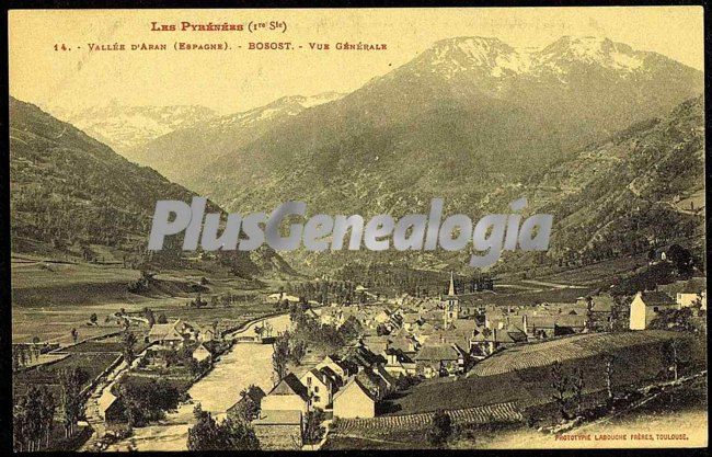 Vista general del valle de arán en bossots (lleida)