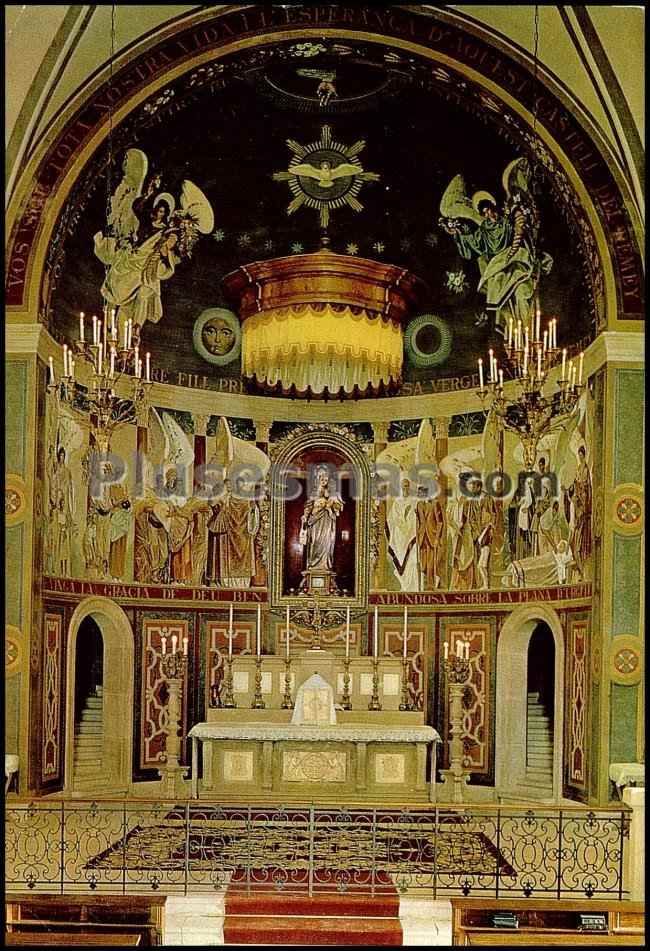 Santuario de la virgen del remey (altar mayor) en castell del remey (lleida)