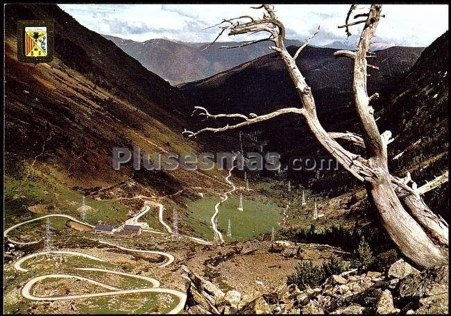 Acceso al puerto de la bonaigua en el pallars (lleida)