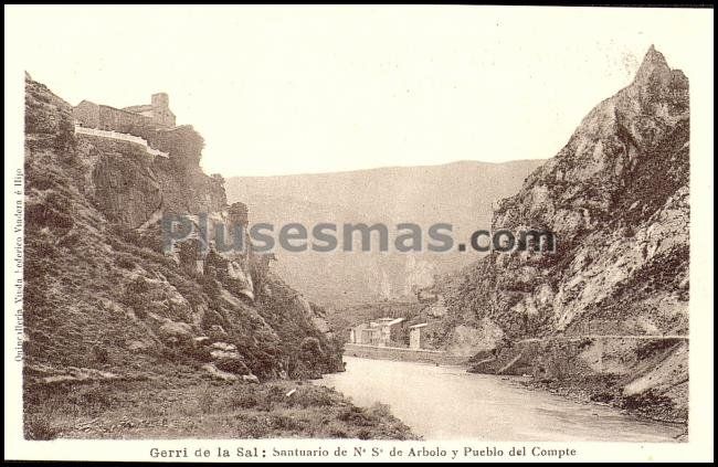 Santuario de nuestra señora de arbolo y pueblo del compte en gerri de la sal (lleida)