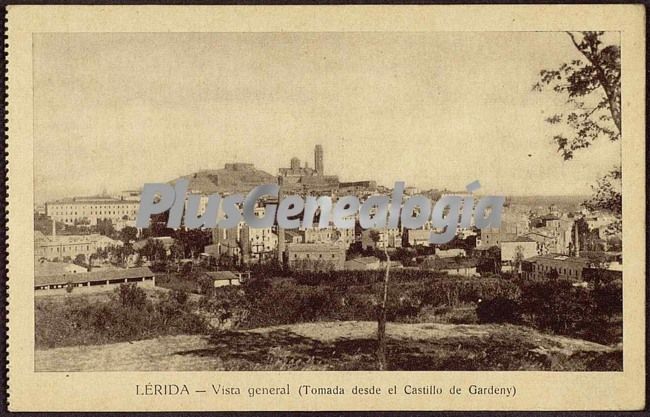 Vista general de lleida tomada desde el castillo de gardeny