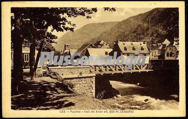 Puente vall de arán en lès (lérida)