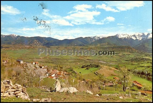 Vista general de prullans de cerdanya (lleida)