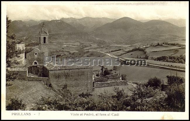 Vista al padró, al fons el cadi en prullans (lleida)