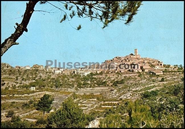 Vista panorámica en la figuera de falset (tarragona)