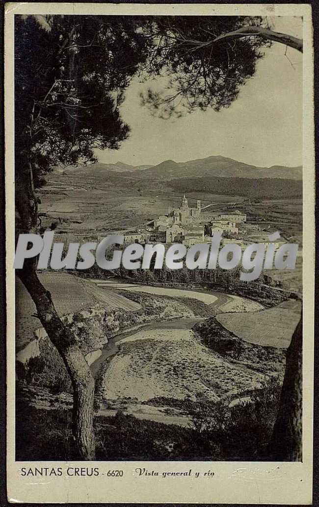 Vista general y río de santa creus (tarragona)