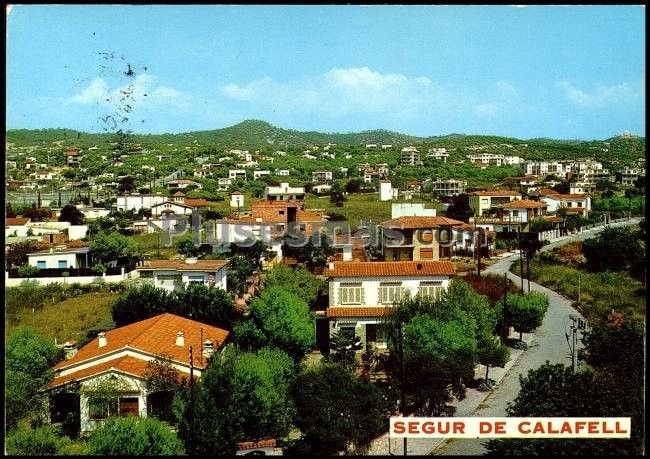 Vista parcial de segur de calafell (tarragona)