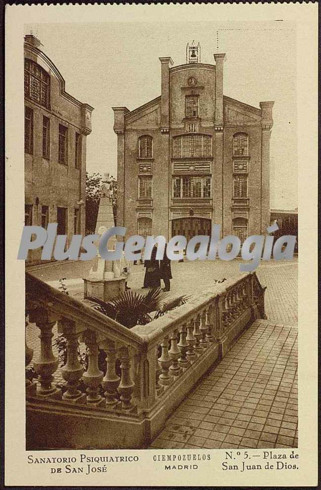 Plaza de San Juán de Dios del Sanatorio Psiquiátrico de San José en Ciempozuelos (Madrid)