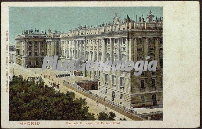 Fachada Principal del Palacio Real en Madrid
