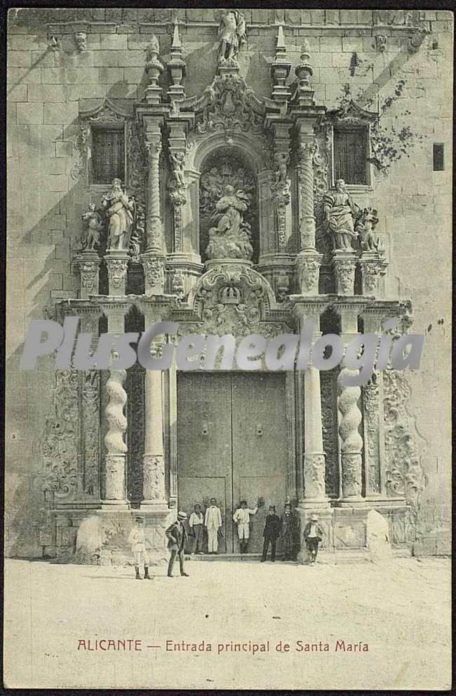 Entrada principal de santa maria, (alicante)