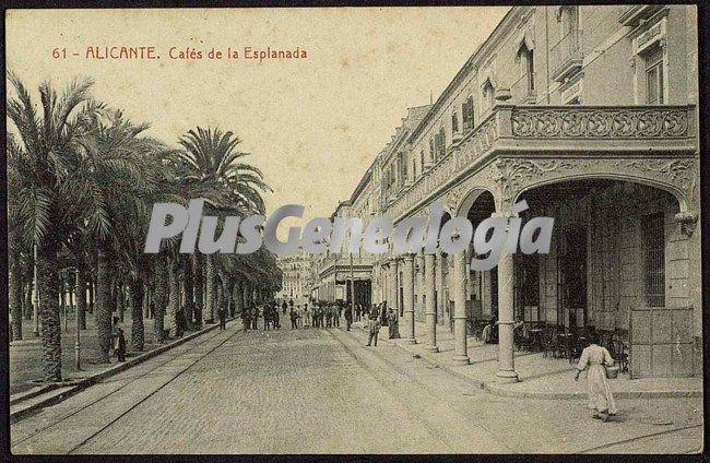 Cafés de la esplanada, (alicante)