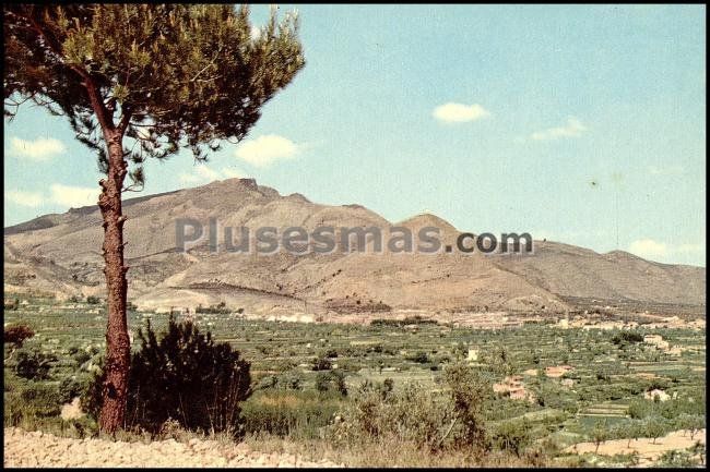 Vista general de cocentaina (alicante)