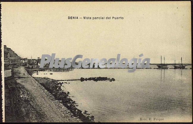 Vista parcial del puerto, denia (alicante)