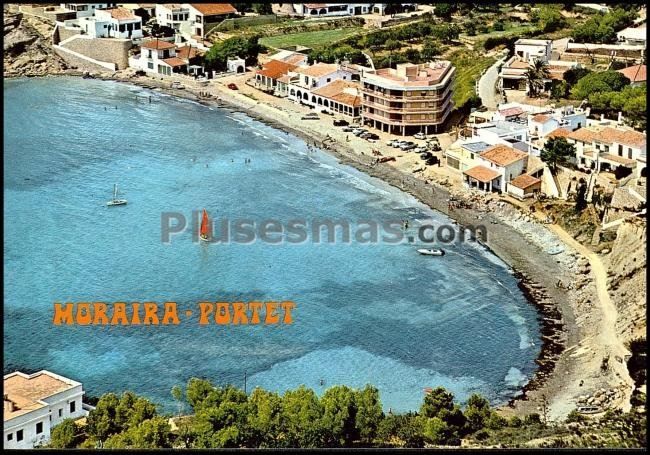 Vista del portet de moraira (alicante)