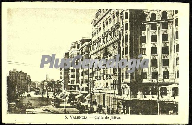 Calle de játiva de valencia