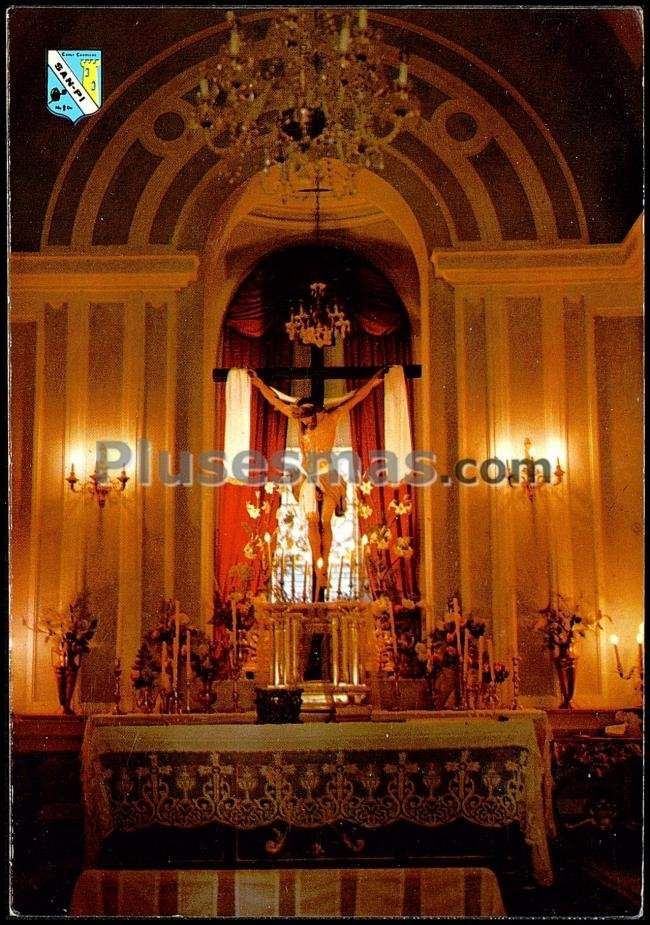 Retablo del cristo del humilladero en granja de torrehermosa (badajoz)