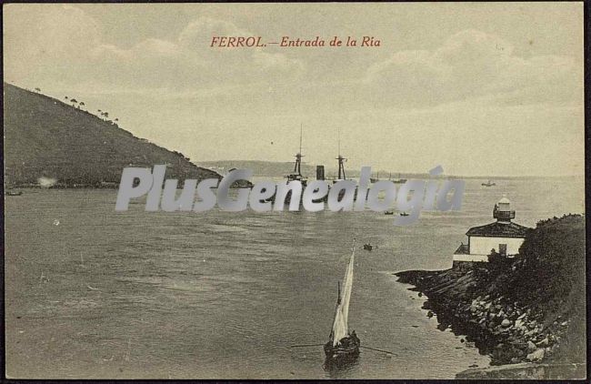 Entrada de la ria, el ferrol (la coruña)