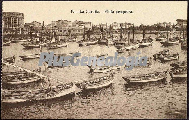 Flota pesquera en la coruña