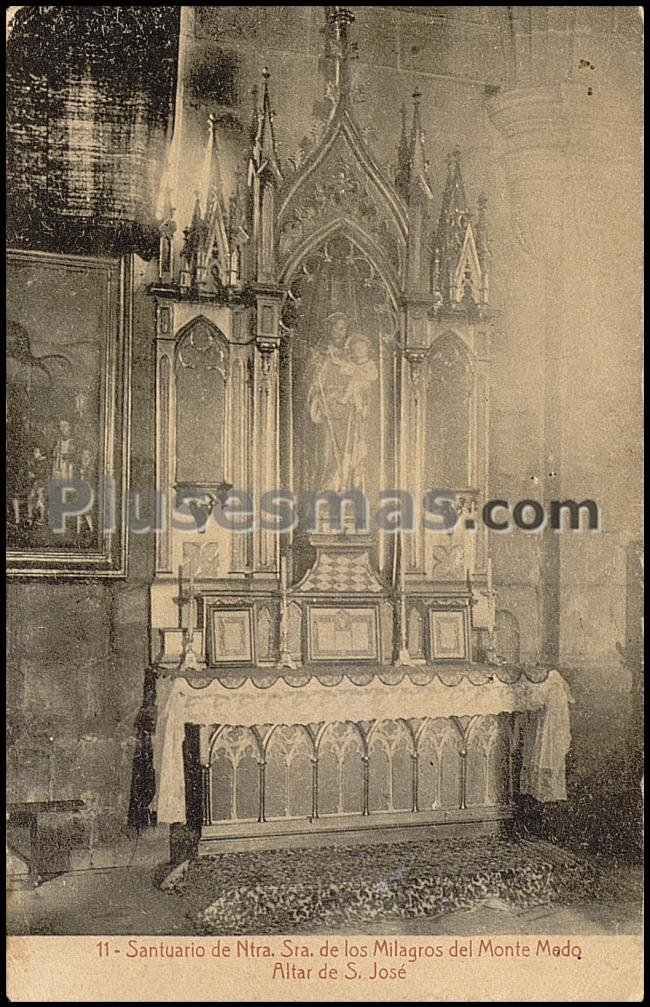 Santuario de ntra. sra. de los milagros del monte medo. altar de san josé en orense