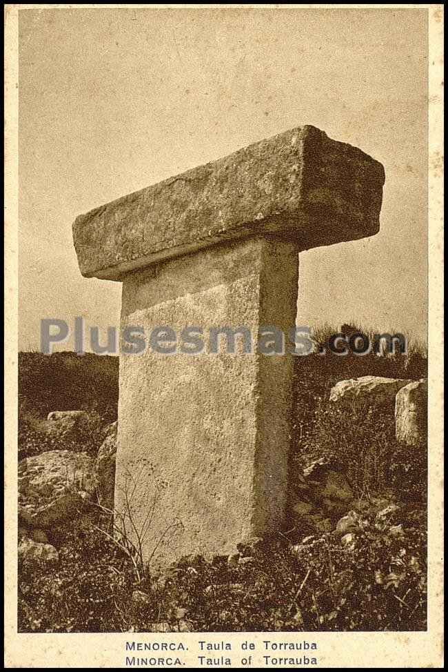 Taula de torrauba (menorca)
