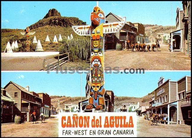 Cañón de águila, poblado americano en maspalomas (las palmas)