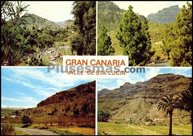 Valle santa lucía tirajana en el sur gran canaria (las palmas)