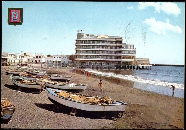 Hotel y playa de el medano en granadilla de abona (santa cruz de tenerife)