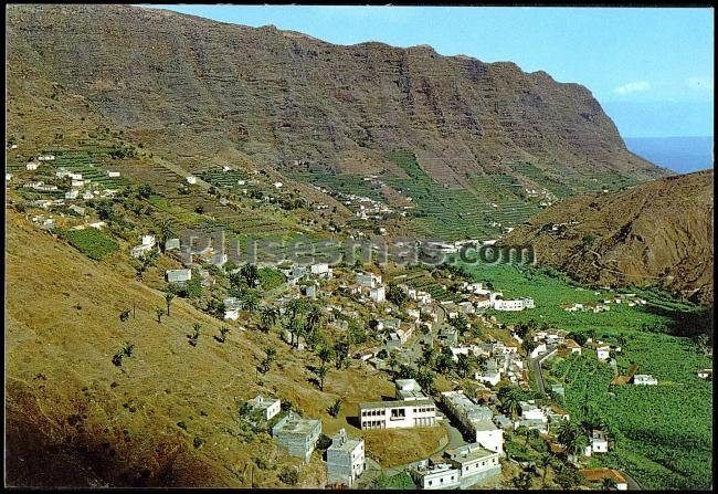 Vista general de hermigua de la gomera (tenerife)