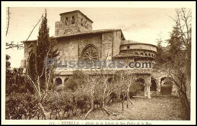 Abside de la iglesia de san pedro de la rua en estella (navarra)