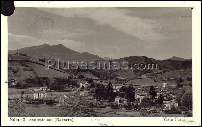 Vista parcial de santesteban (navarra)