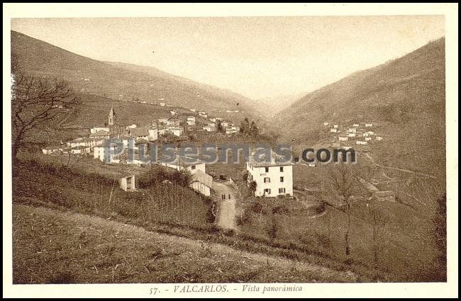 Vista panorámica de valcarlos (navarra)