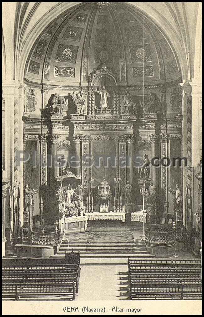 Altar mayor en vera del bidasoa (navarra)