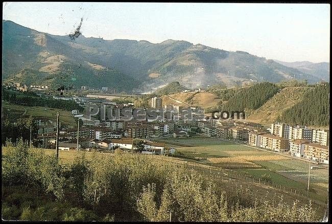 Vista panorámica de lazkao (guipúzcoa)
