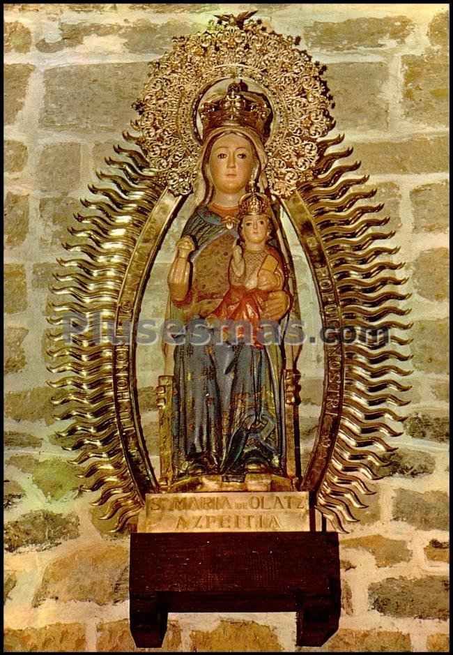 Interior de la ermita de olatz (guipúzcoa)