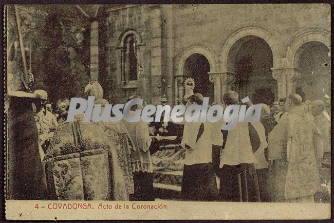 Acto de la coronación, covadonga (asturias)