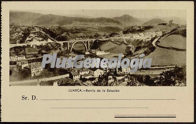 Barrio de la estación y viaducto, luarca (asturias)