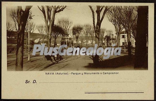 Parque y monumento a campoamor, navia (asturias)