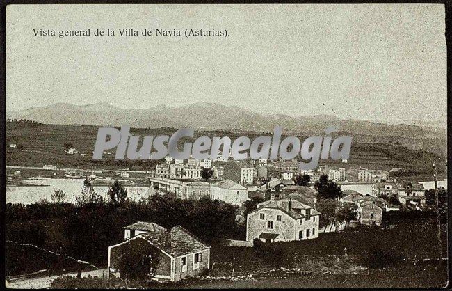Vista general de la villa, navia (asturias)