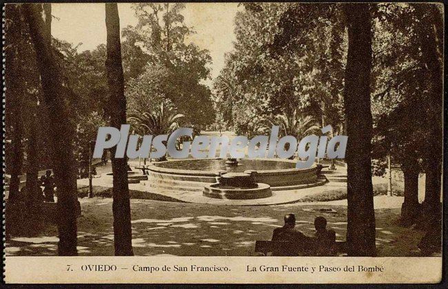 Campo san francisco. fuente de las ranas, oviedo