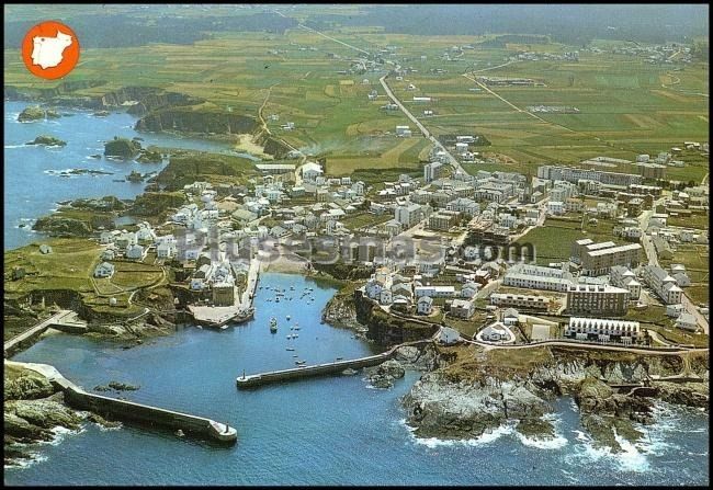 Vista aérea de tapia de casariego (asturias)