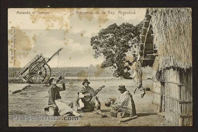 Foto antigua de COSTUMBRISTAS ARGENTINAS