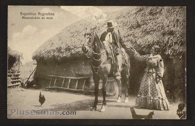 Foto antigua de COSTUMBRISTAS ARGENTINAS
