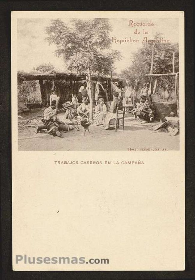 Foto antigua de COSTUMBRISTAS ARGENTINAS
