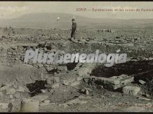 Excavaciones en las ruinas de numancia de garray (soria)