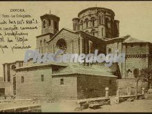 Postal dedicada de la colegiata de toro (zamora)
