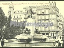 Monumento al marqués de campo en el parque castelar de valencia