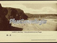 Vista panoramica de las playas, luarca (asturias)
