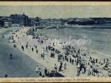 Avenida de la victoria y playa de san lorenzo, gijón (asturias)